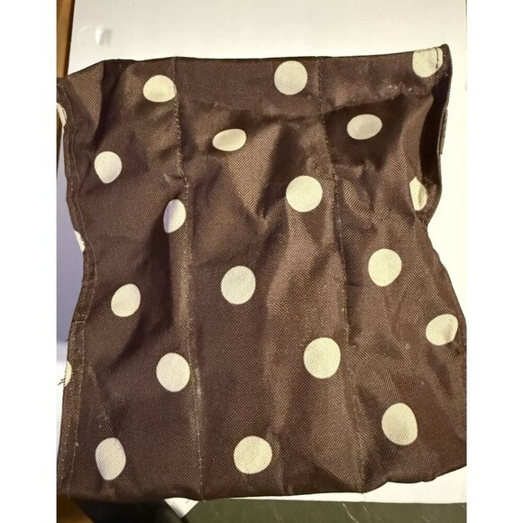 Reisenthel Bottle Carry Bag 9 Bottle Brown Polka Dots Strong Never Used - Picture 5 of 9